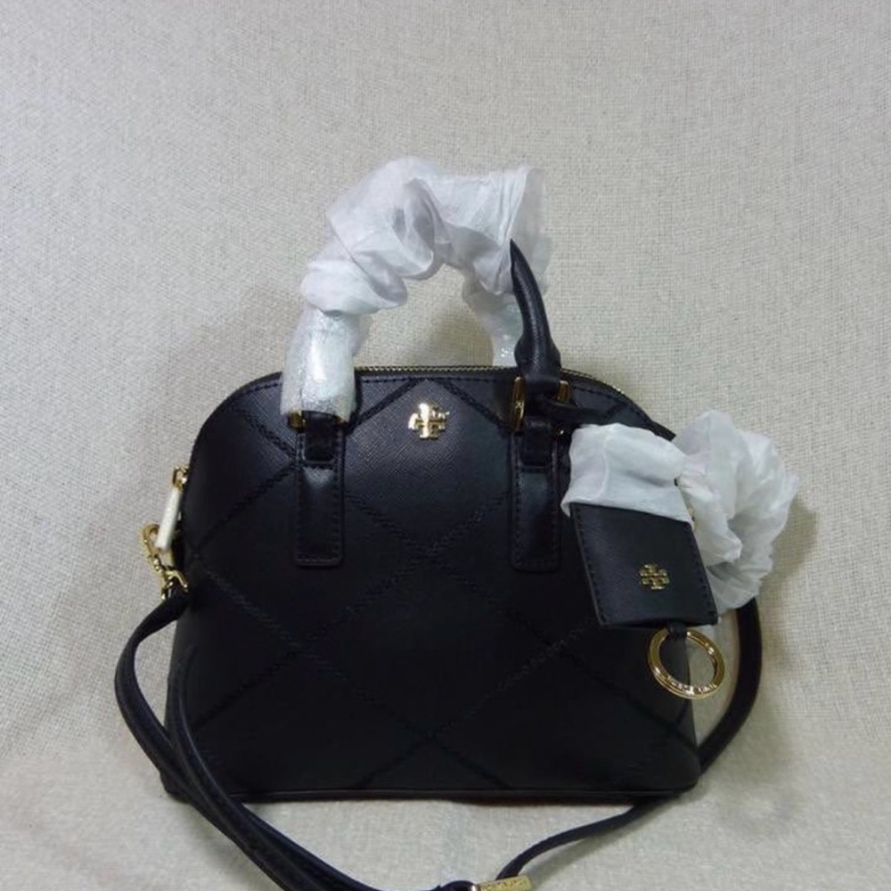 Tory Burch Robinson Mini Dome Satchel with Cross Body Strap - Picture 2 of 6